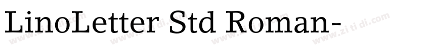 LinoLetter Std Roman字体转换